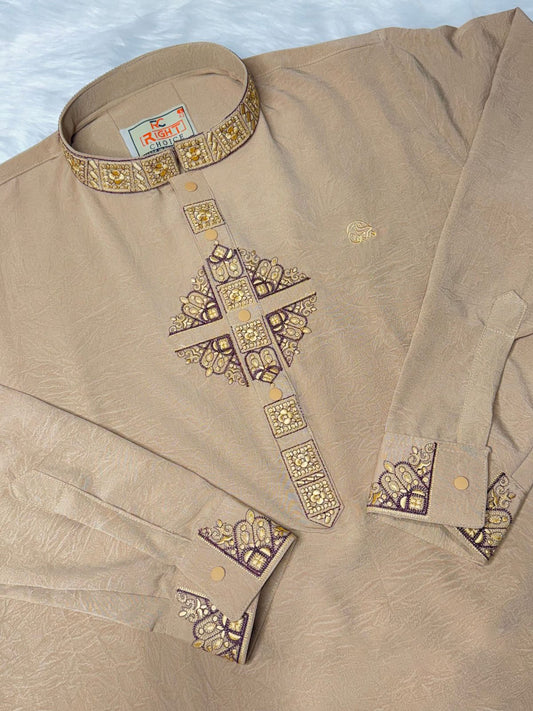 চায়না  স্টিজ সুতি পাঞ্জাবি  কোড - 714