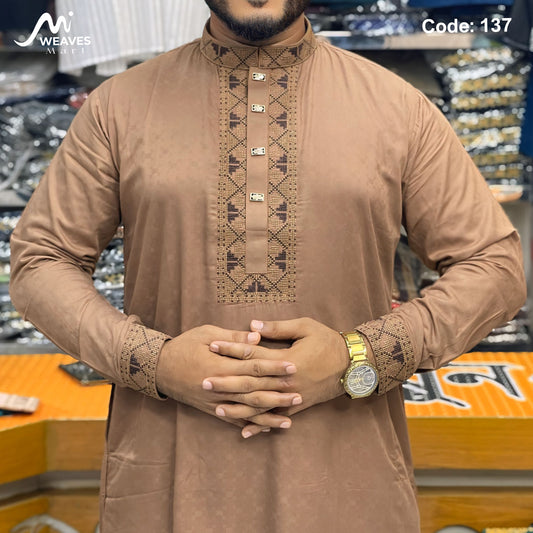 Cotton Cuff Sleeve Panjabi - 137