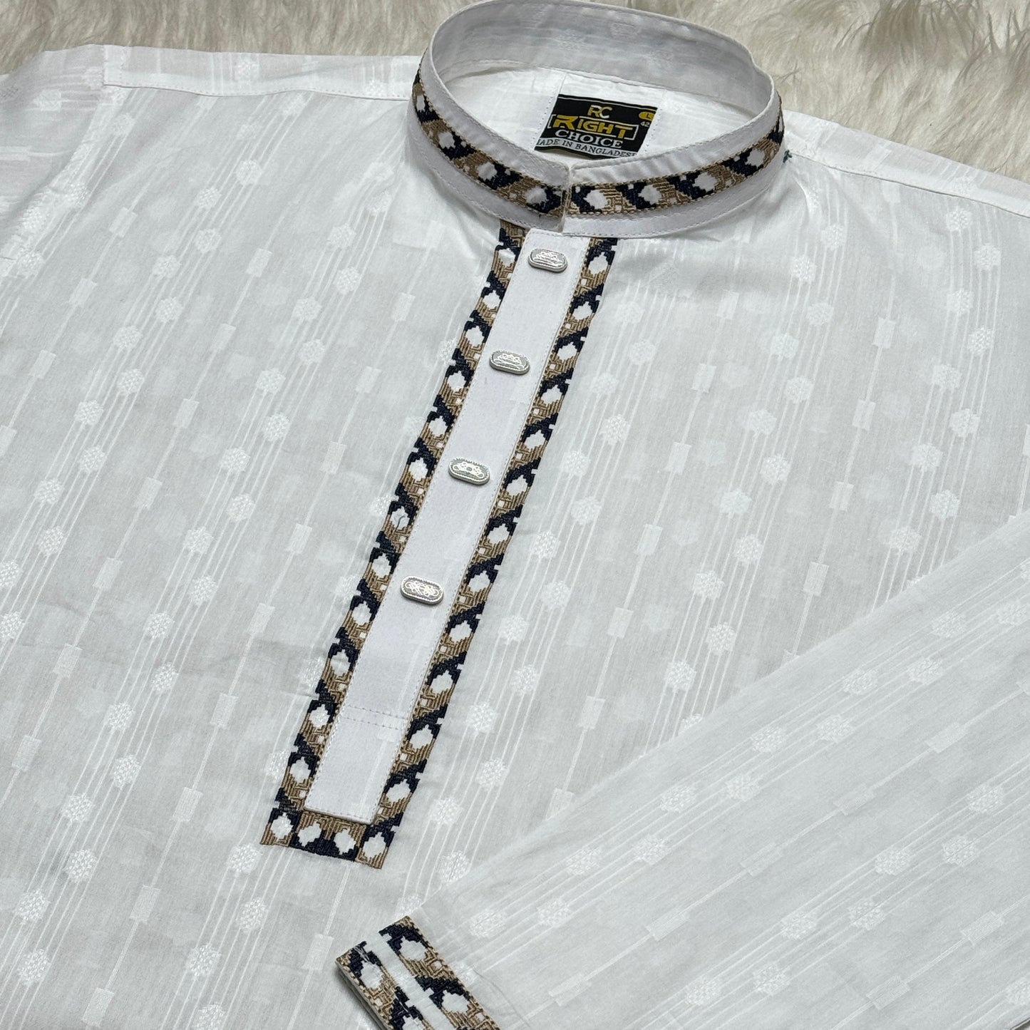 অরজিনিয়াল আরামদায়ক আদি ধুতি পাঞ্জাবি কোড - 142