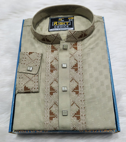 Cotton Cuff Sleeve Panjabi - 773