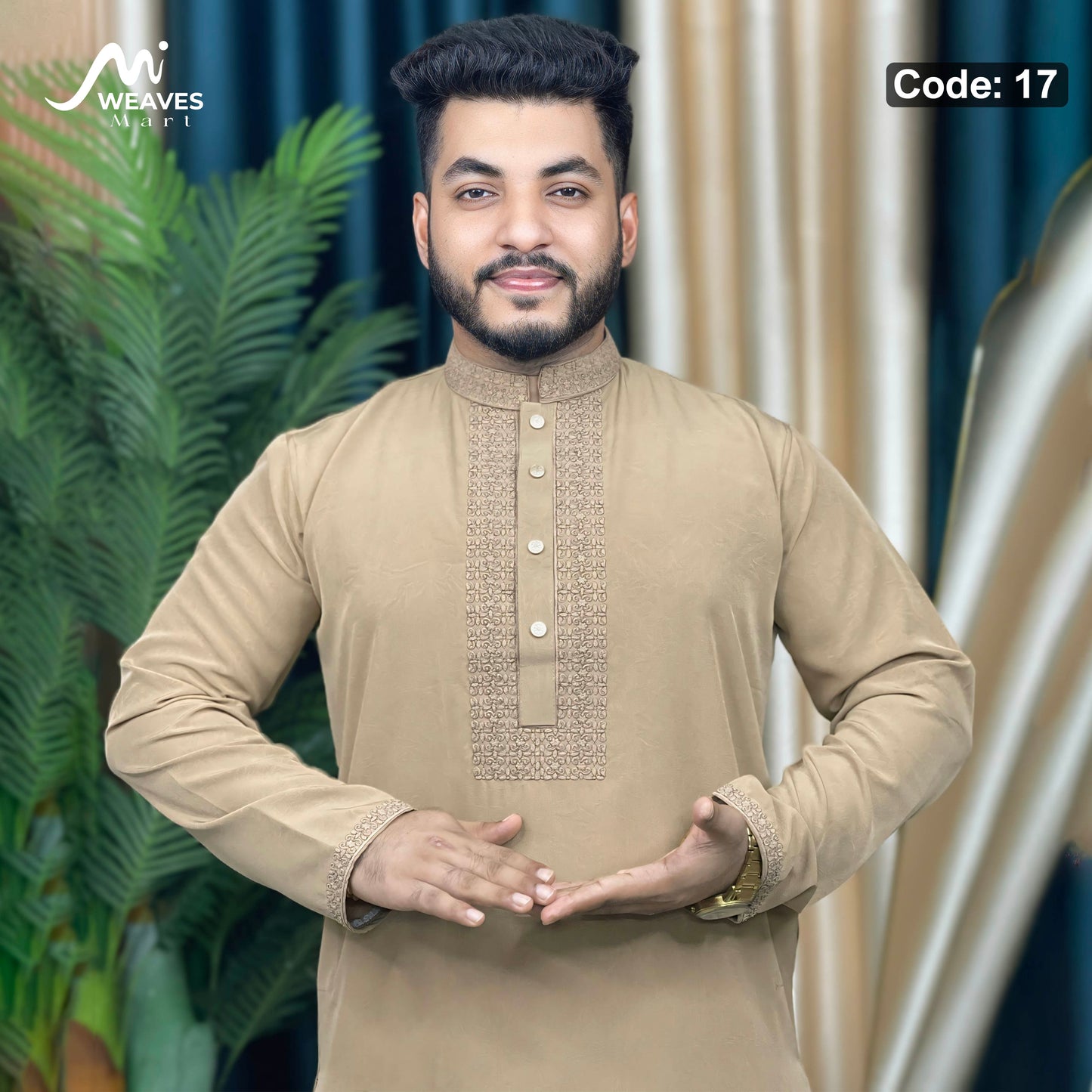 স্টিজ ভাংচুর কটন আরামদায়ক পাঞ্জাবি কোড – 17