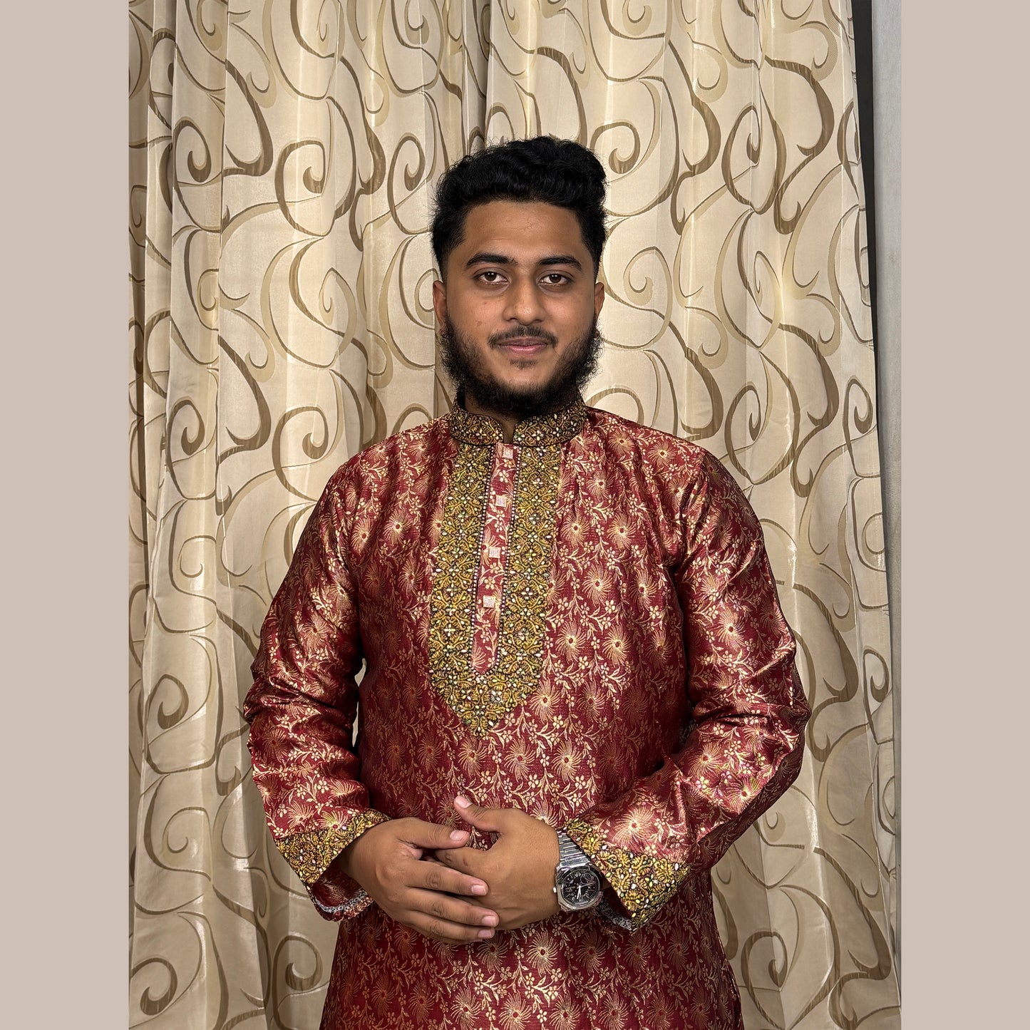 প্রিমিয়াম কাতান ও রয়্যাল কটি সেট Code: 180