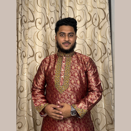 প্রিমিয়াম কাতান ও রয়্যাল কটি সেট Code: 180