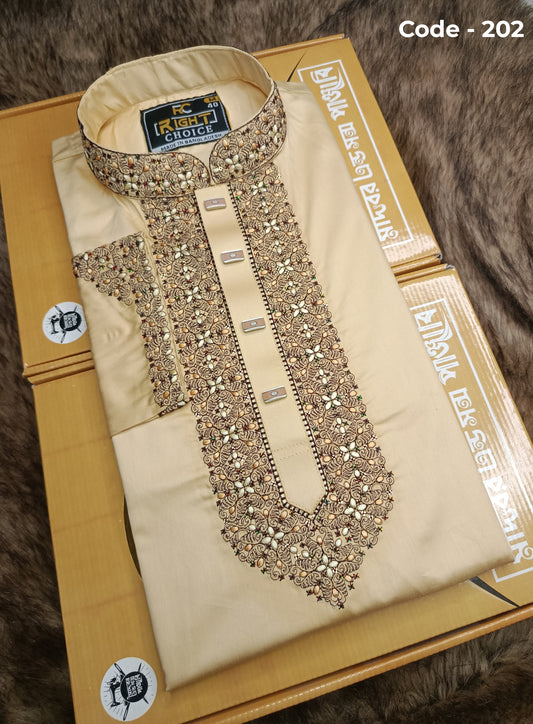 সাটন সুতি কাপড়ের পাঞ্জাবি - 202