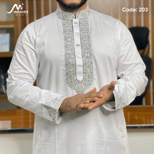 সাটন সুতি কাপড়ের পাঞ্জাবি- 203