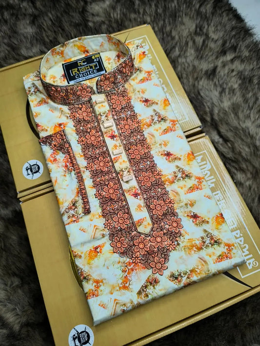 সুতি ডিজিটাল প্রিট পাঞ্জাবি - ৭৩১