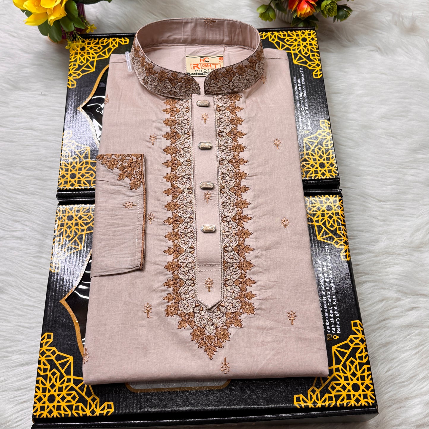 অরজিনিয়াল আদি ধুতি সুতি পাঞ্জাবি কোড - 472