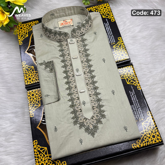 অরজিনিয়াল আদি ধুতি সুতি পাঞ্জাবি কোড - 473
