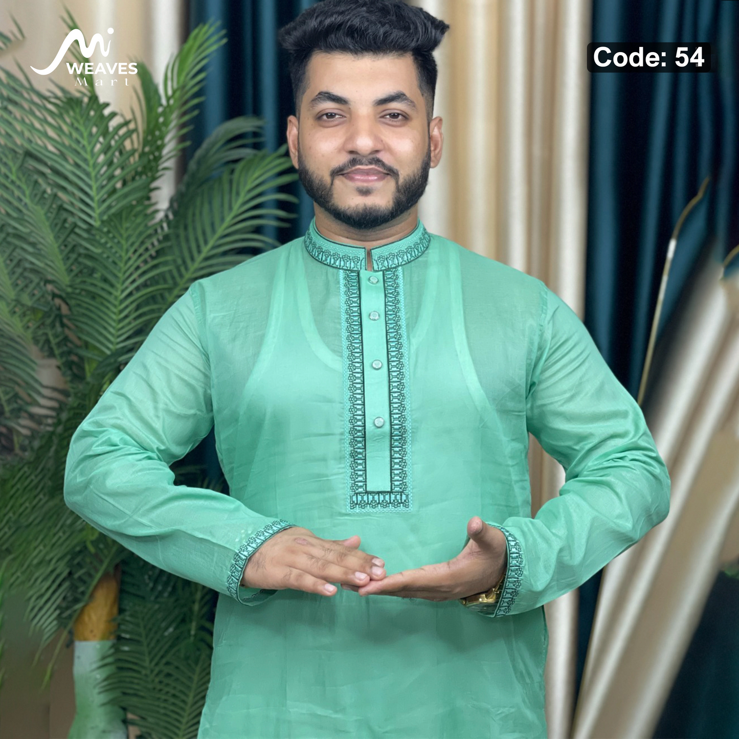 আদি ধুতি আরামদায়ক পাঞ্জাবি কোড - 54