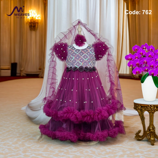 Baby Royal Purple Princess Dress - 762
