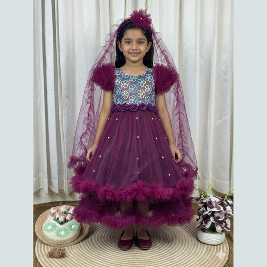Baby Royal Purple Princess Dress - 762