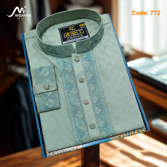 Cotton Cuff Sleeve Panjabi - 772