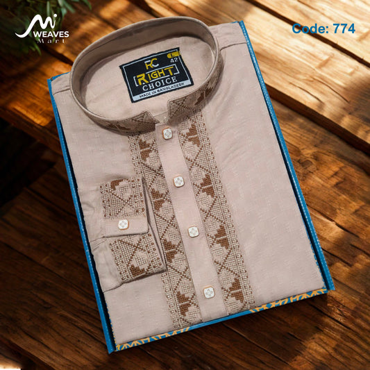 Cotton Cuff Sleeve Panjabi - 774