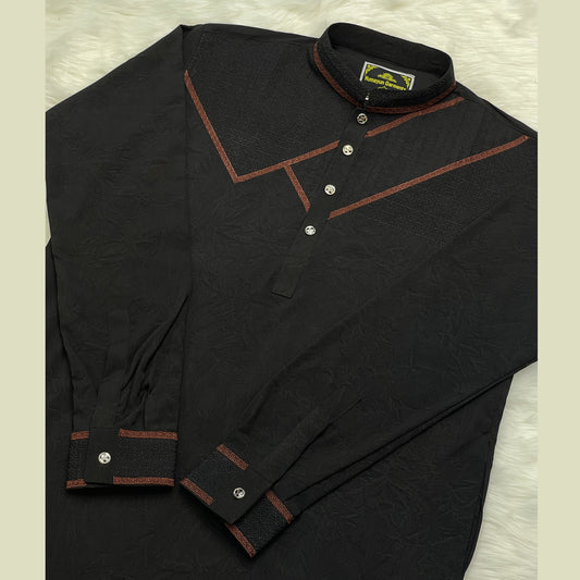 চায়না স্টিজ এমব্রডারি সুতি পাঞ্জাবি - 810