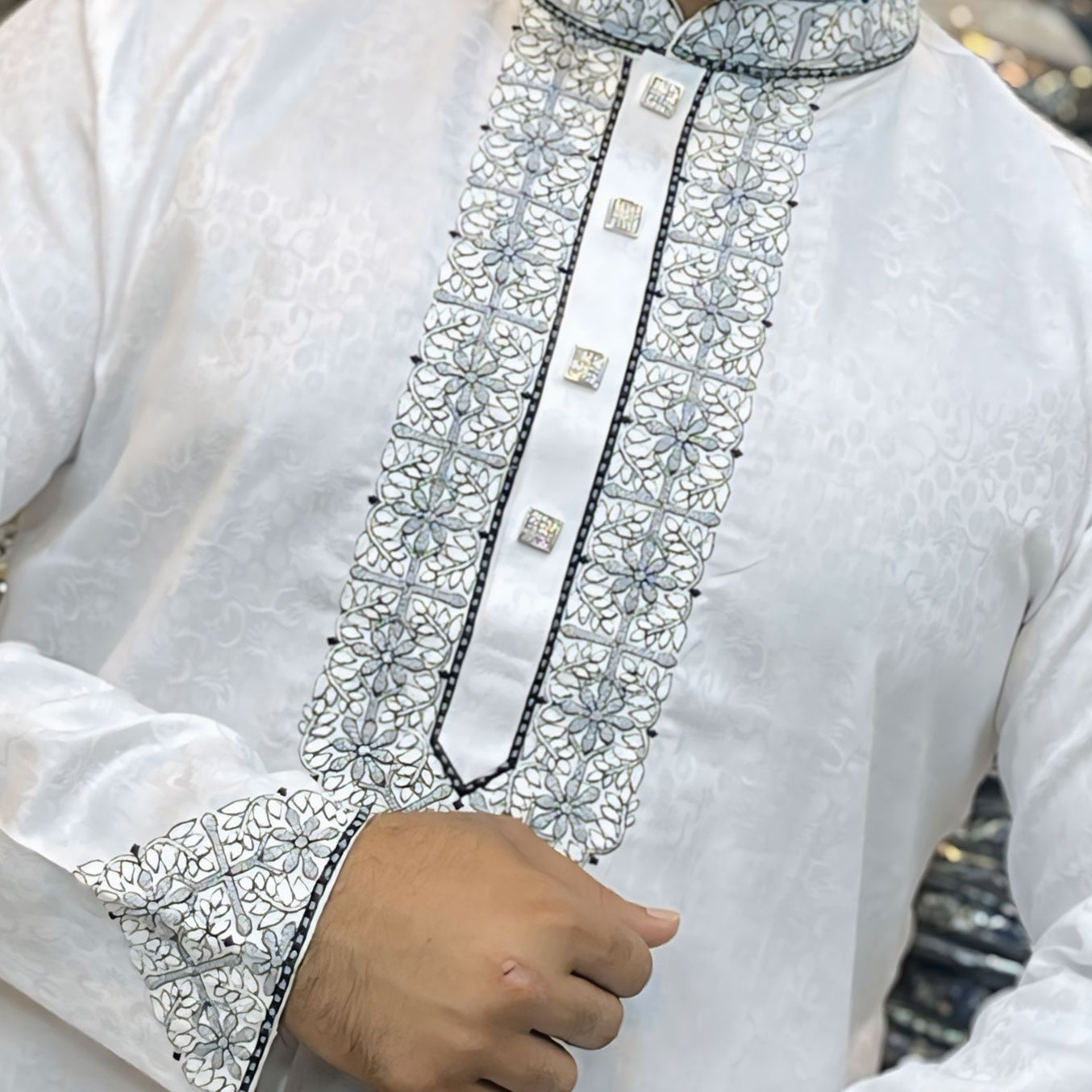 প্রিমিয়াম লাক্সারী সুতি কাপড়ের পাঞ্জাবি কোড - 151