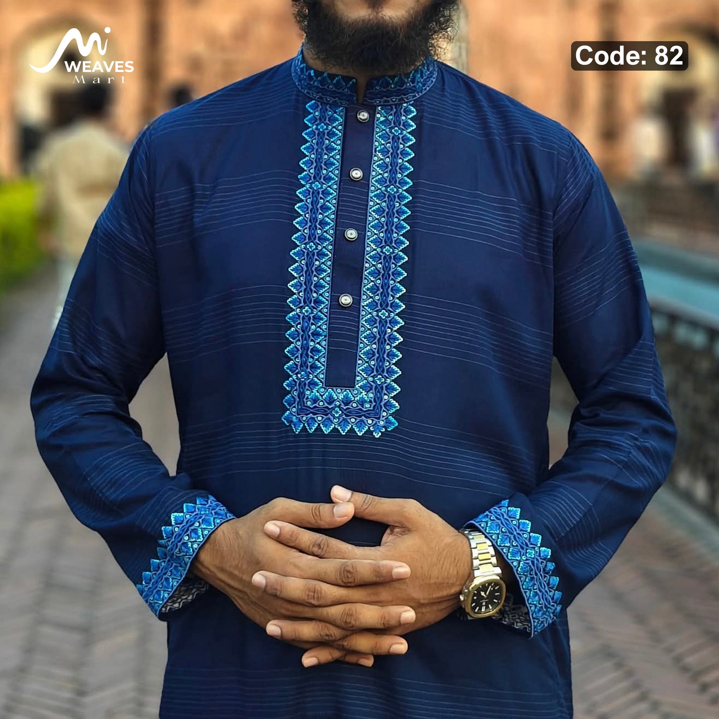 প্রিমিয়াম সুতি সিকুয়েন্স পাঞ্জাবি - 82