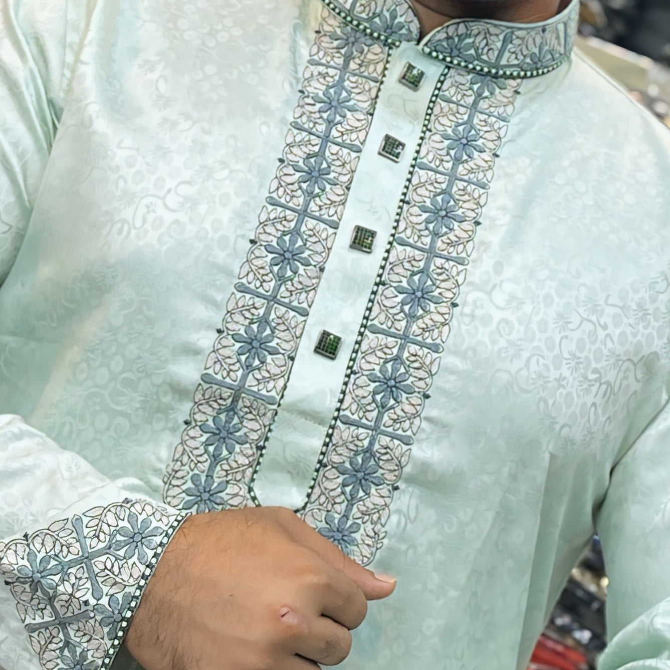 প্রিমিয়াম লাক্সারী সুতি কাপড়ের পাঞ্জাবি কোড - 154