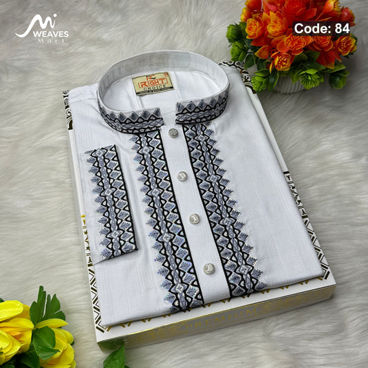 প্রিমিয়াম সুতি সিকুয়েন্স পাঞ্জাবি - 84