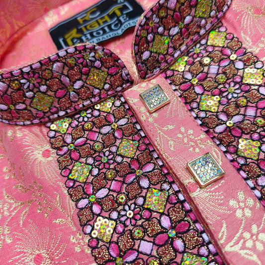 লাক্সারি কাতান কাপড়ের রাজকীয় পাঞ্জাবি - 841