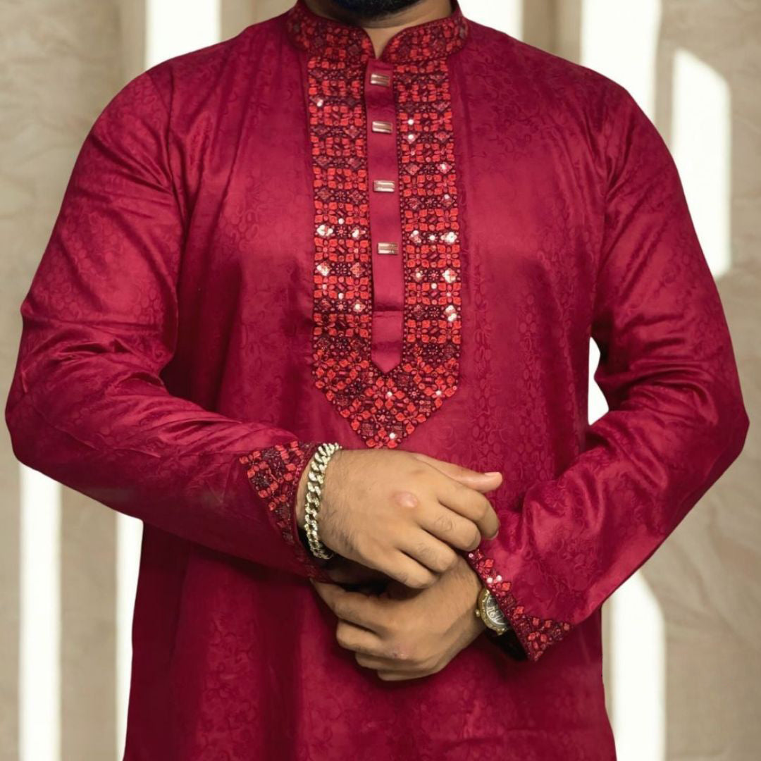 প্রিমিয়াম লাক্সারী সুতি কাপড়ের পাঞ্জাবি – 326