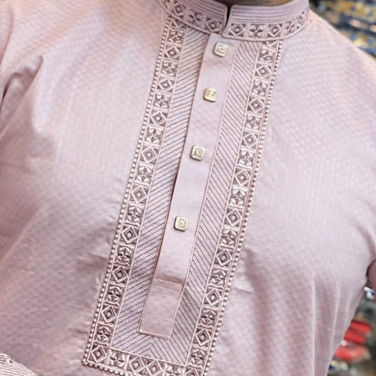 লাক্সারী প্রিমিয়াম সুতি জলছাপ পাঞ্জাবি - 90