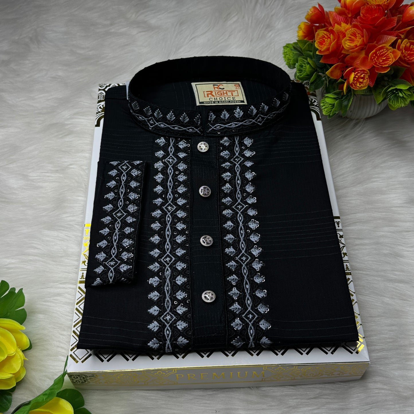 প্রিমিয়াম সুতি সিকুয়েন্স পাঞ্জাবি - 83