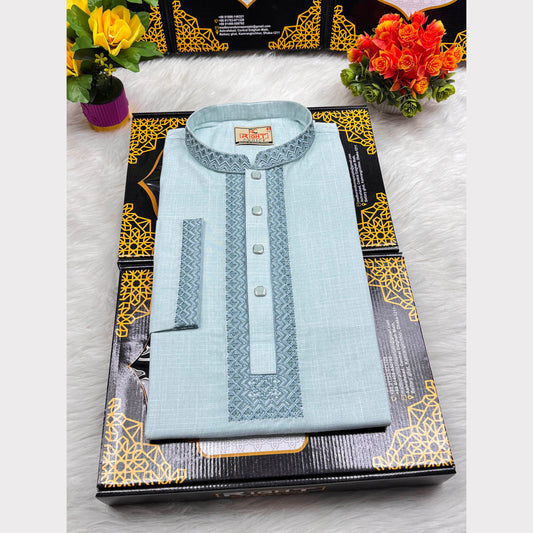 প্রিমিয়াম খাদি কটন আরামদায়ক পাঞ্জাবি Code - 335