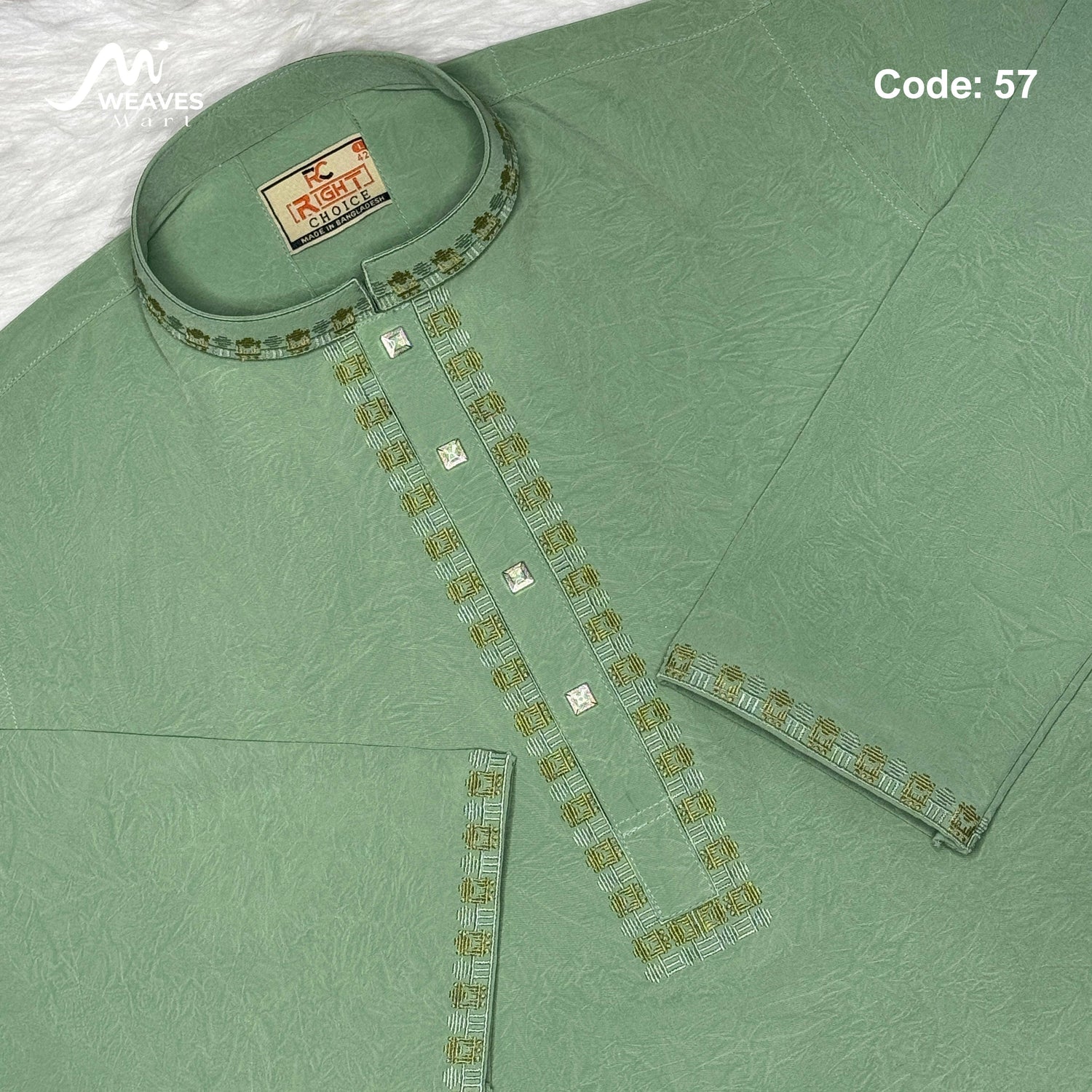 সফট আরামদায়ক এমব্রডারি স্টিজ ভাংচুর পাঞ্জাবি  ২০২৫