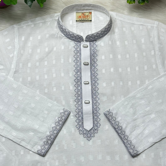 আদি ধুতি আরামদায়ক পাঞ্জাবি কোড - 10