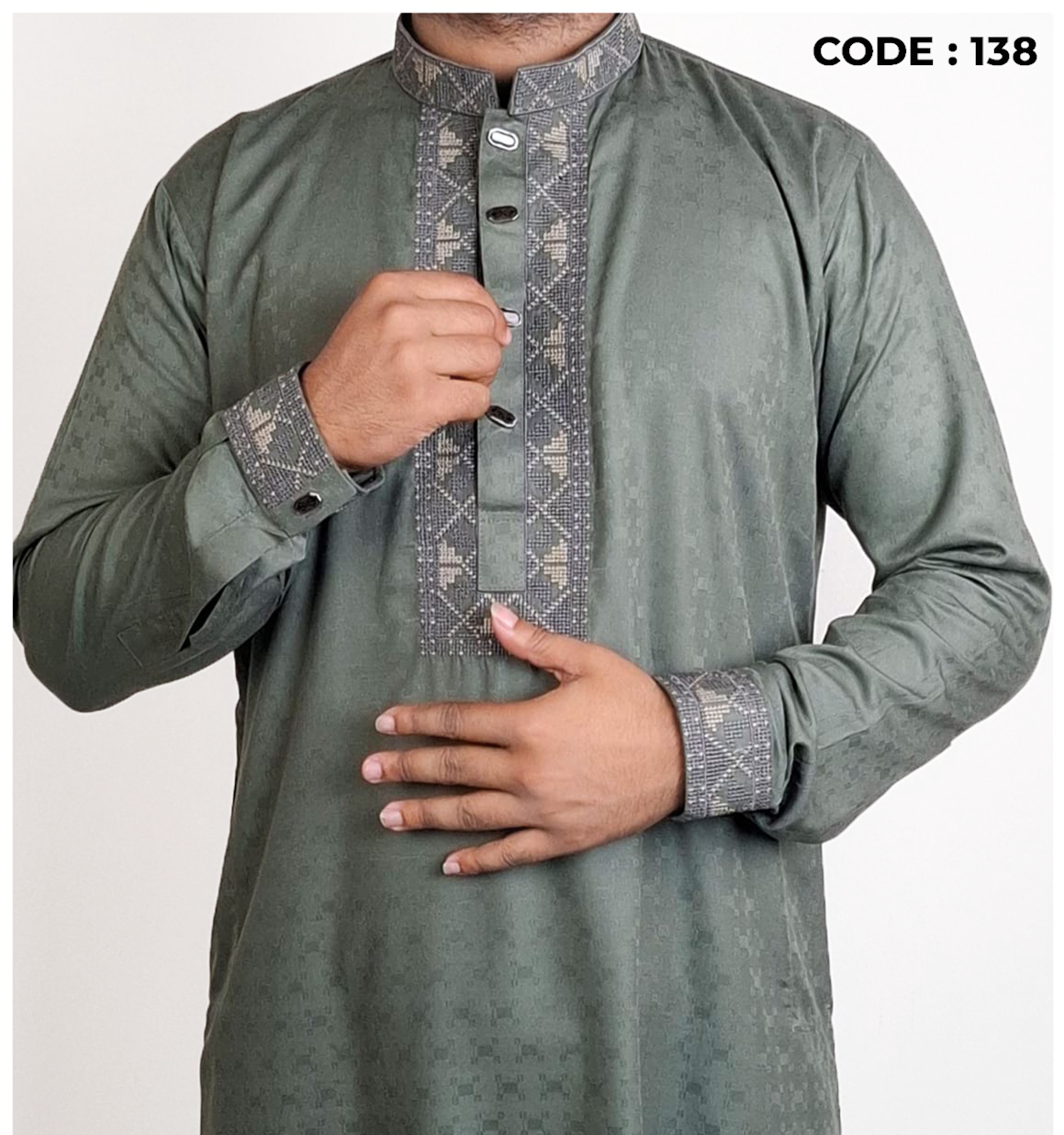 Cotton Silk Premium Panjabi Code - 138