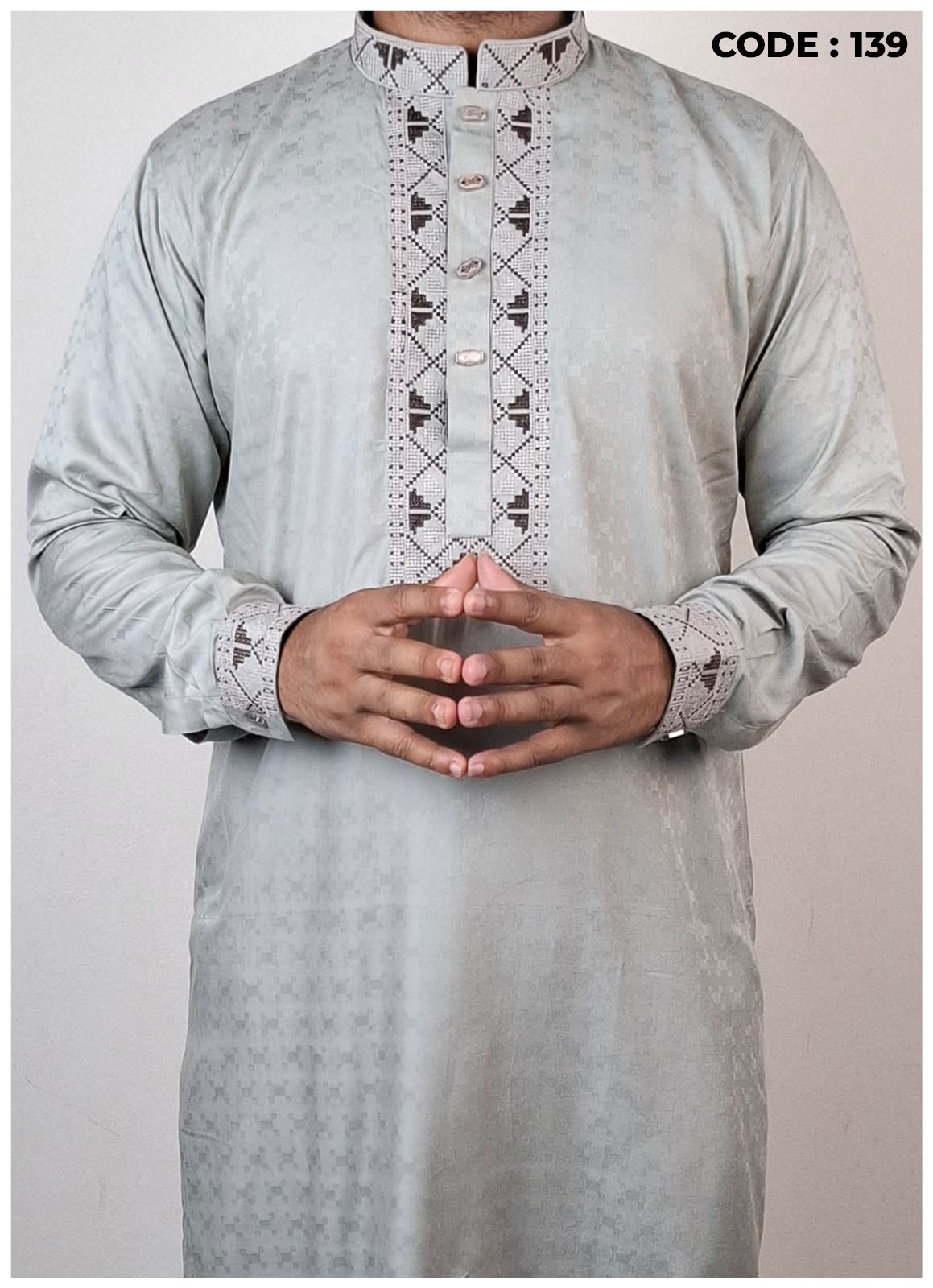 Cotton Silk Premium Panjabi Code - 139