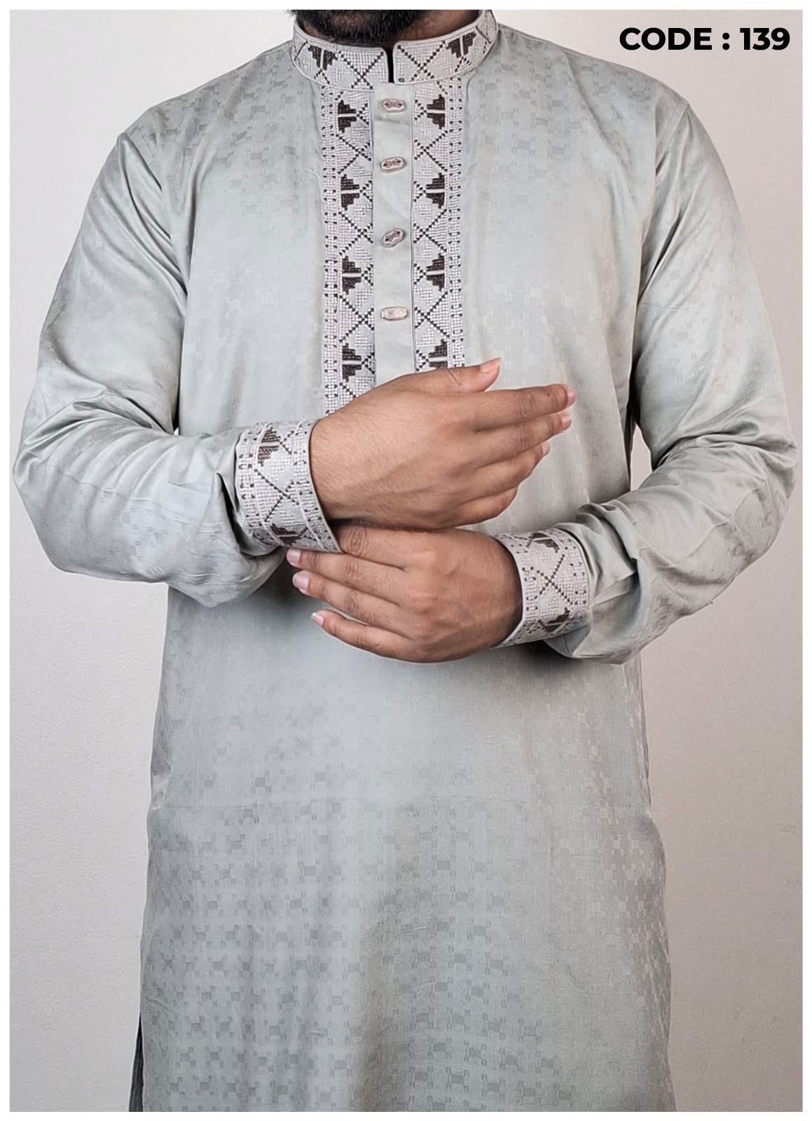 Cotton Silk Premium Panjabi Code - 139