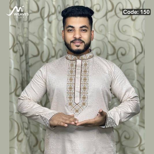 অরজিনিয়াল লাক্সারী সুতি কাপড়ের পাঞ্জাবি কোড - 150