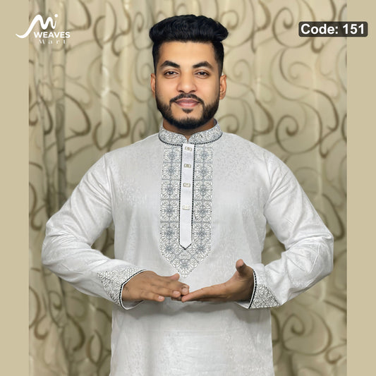 অরজিনিয়াল লাক্সারী সুতি কাপড়ের পাঞ্জাবি কোড - 151