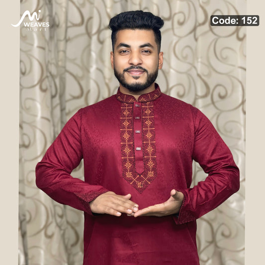 অরজিনিয়াল লাক্সারী সুতি কাপড়ের পাঞ্জাবি কোড - 152