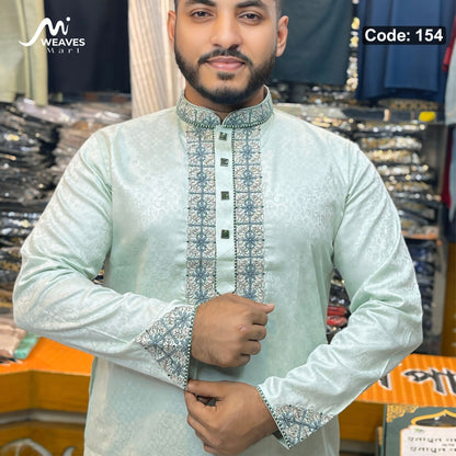 প্রিমিয়াম লাক্সারী সুতি কাপড়ের পাঞ্জাবি কোড - 154