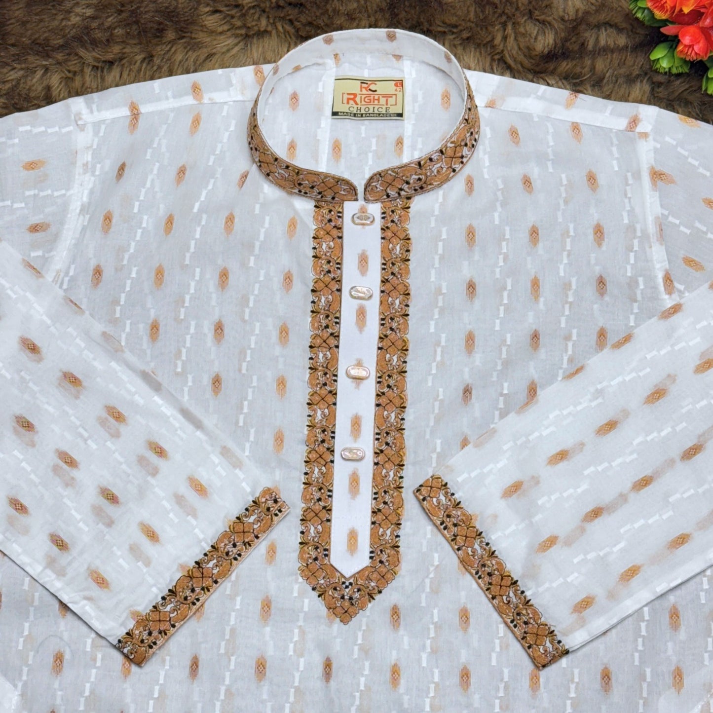আদি ধুতি আরামদায়ক পাঞ্জাবি কোড - 15