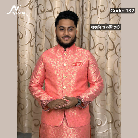 প্রিমিয়াম কাতান ও রয়্যাল কটি সেট Code: 182