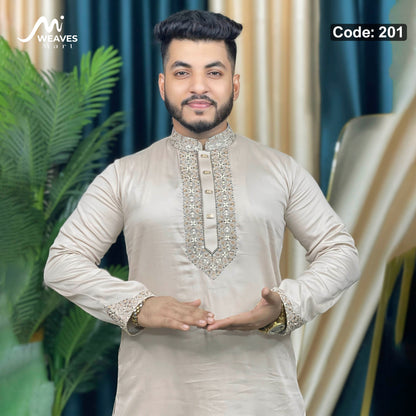 সাটন সুতি কাপড়ের পাঞ্জাবি - 201
