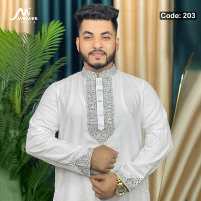 সাটন সুতি কাপড়ের পাঞ্জাবি- 203