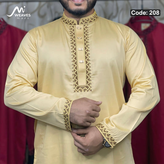 অরজিনিয়াল সাটন সুতি কাপড়ের পাঞ্জাবি - 208