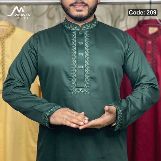অরজিনিয়াল সাটন সুতি কাপড়ের পাঞ্জাবি - 209