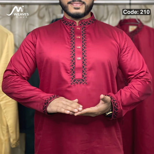 অরজিনিয়াল সাটন সুতি কাপড়ের পাঞ্জাবি - 210