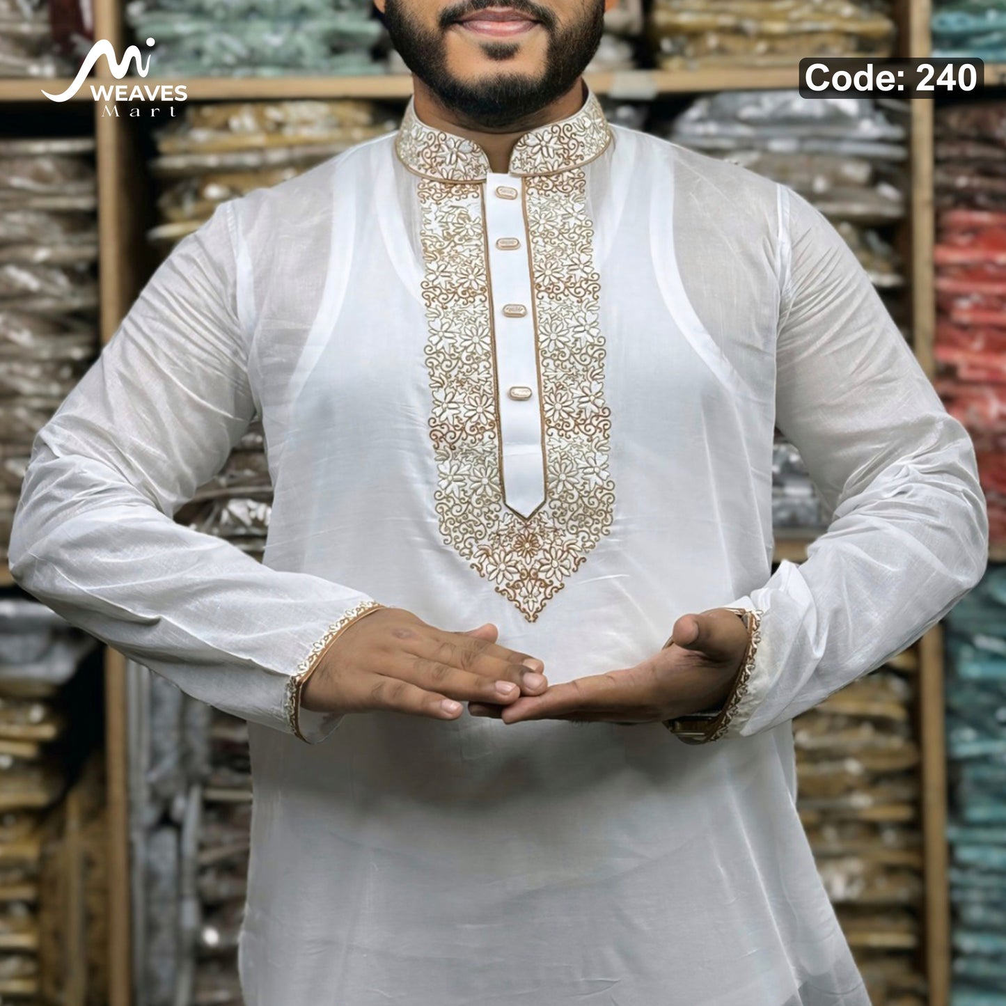 অরজিনিয়াল আদি ধুতি পাঞ্জাবি কোড - 240
