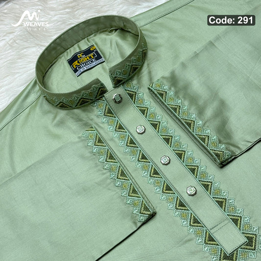 ইন্ডিয়ান অরজিনিয়ান আরামদায়ক সাটন কটন পাঞ্জাবি কোড - 291