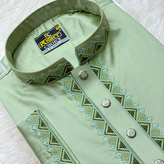 ইন্ডিয়ান অরজিনিয়ান আরামদায়ক সাটন কটন পাঞ্জাবি কোড - 291