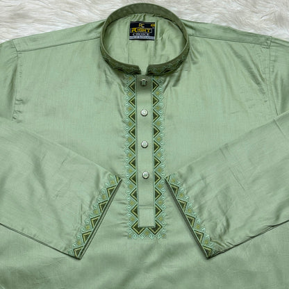 ইন্ডিয়ান অরজিনিয়ান আরামদায়ক সাটন কটন পাঞ্জাবি কোড - 291