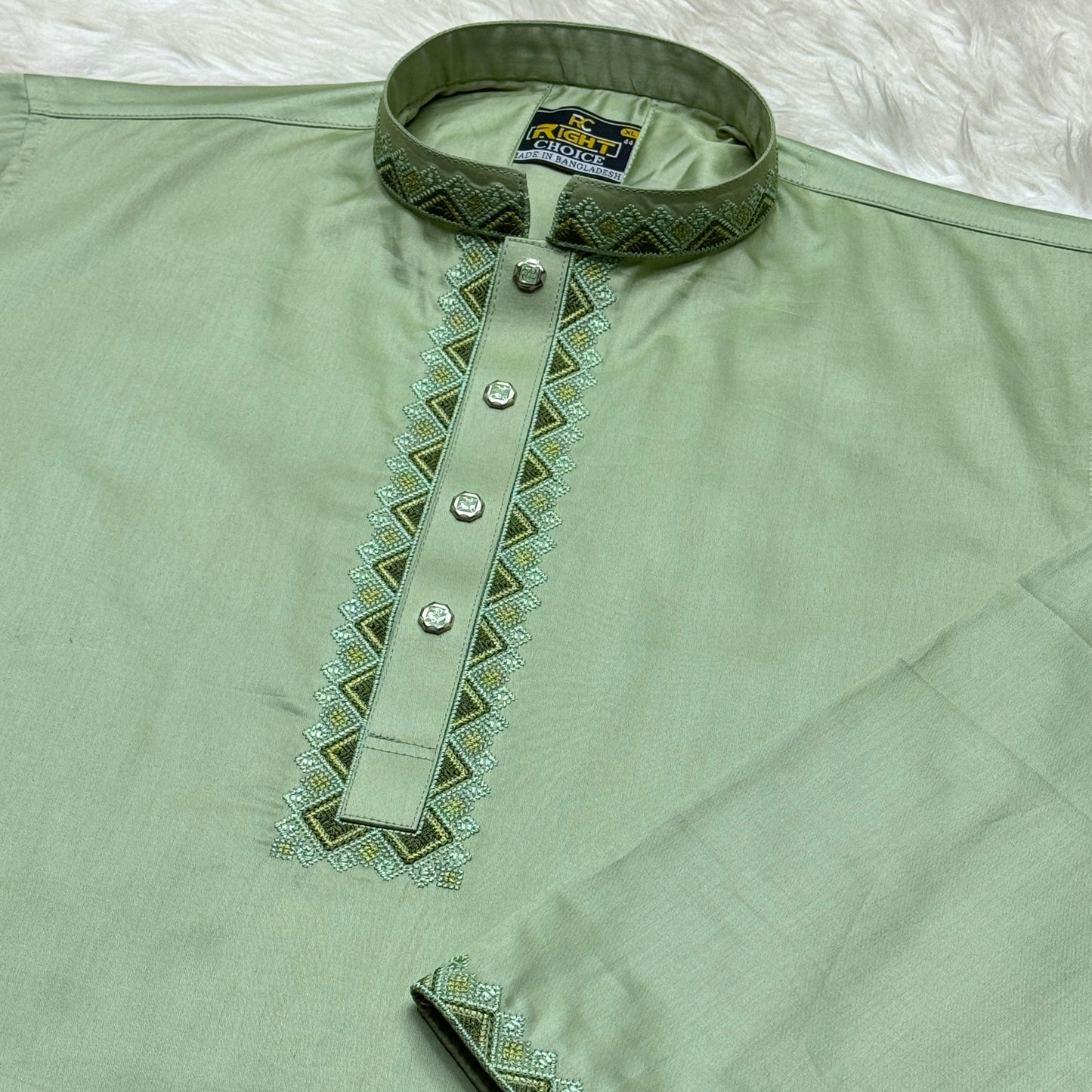 ইন্ডিয়ান অরজিনিয়ান আরামদায়ক সাটন কটন পাঞ্জাবি কোড - 291