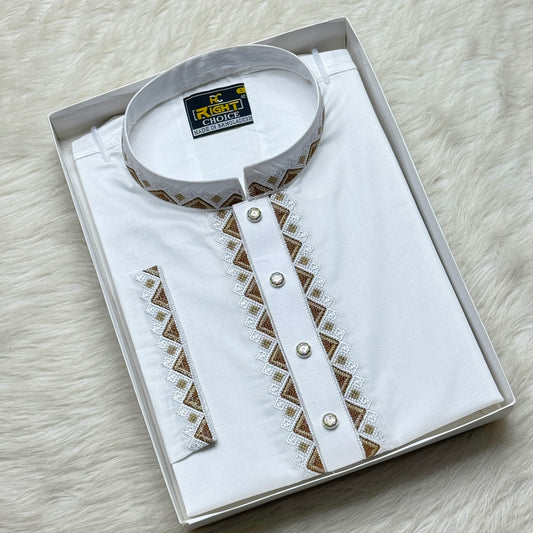 ইন্ডিয়ান অরজিনিয়ান আরামদায়ক সাটন কটন পাঞ্জাবি কোড - 292