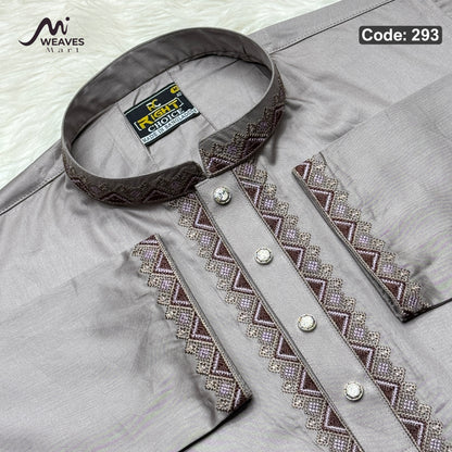 ইন্ডিয়ান অরজিনিয়ান আরামদায়ক সাটন কটন পাঞ্জাবি কোড - 293